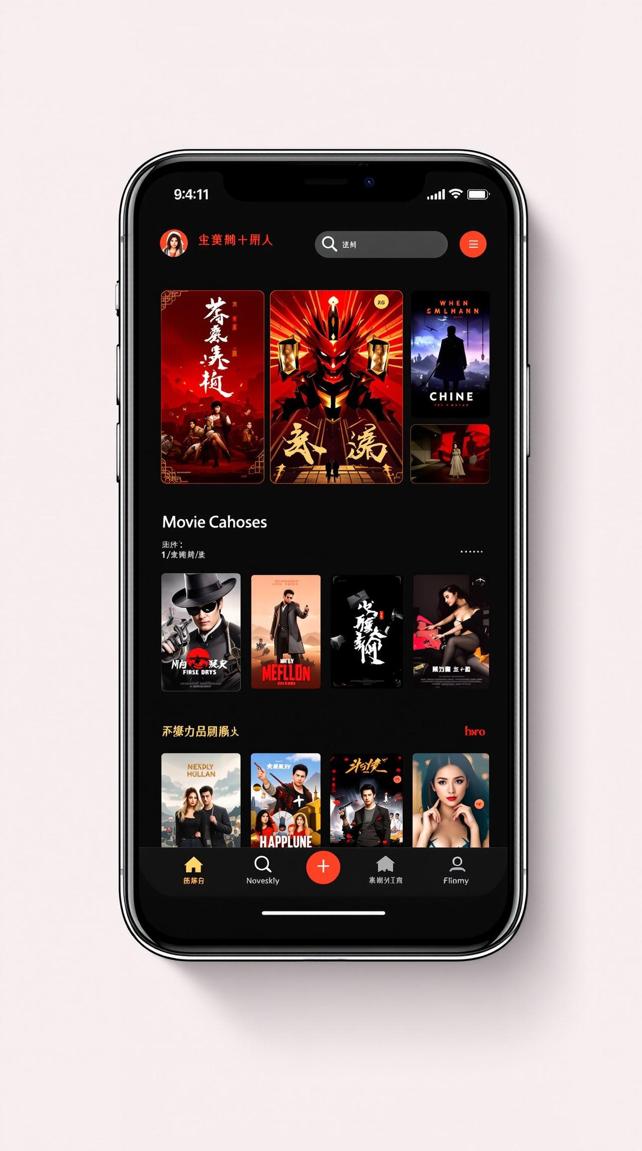 宅宅电影网APP界面预览